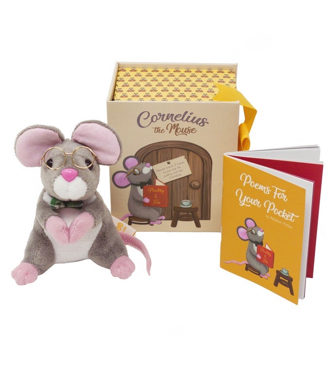 Pocket-sized Poetry Mouse - Plush Toy And Poem Booklet